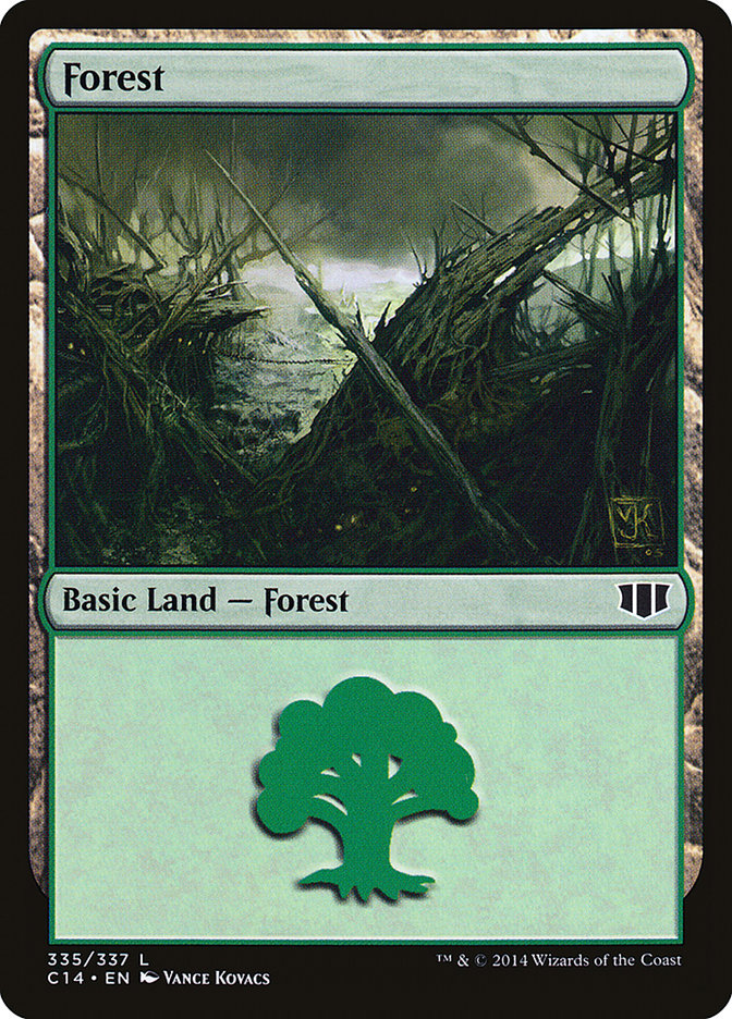 Forest (335) [Commander 2014] | PLUS EV GAMES 