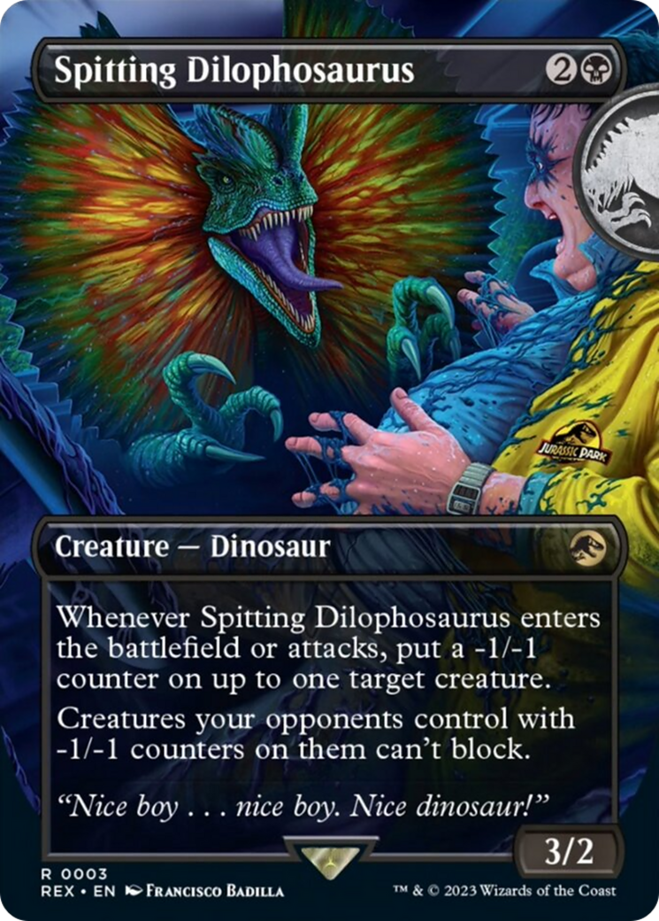 Spitting Dilophosaurus (Borderless) [Jurassic World Collection] | PLUS EV GAMES 