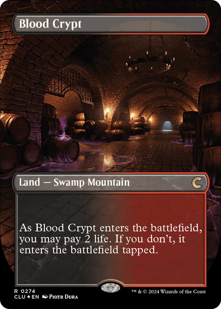 Blood Crypt (Borderless) [Ravnica: Clue Edition] | PLUS EV GAMES 