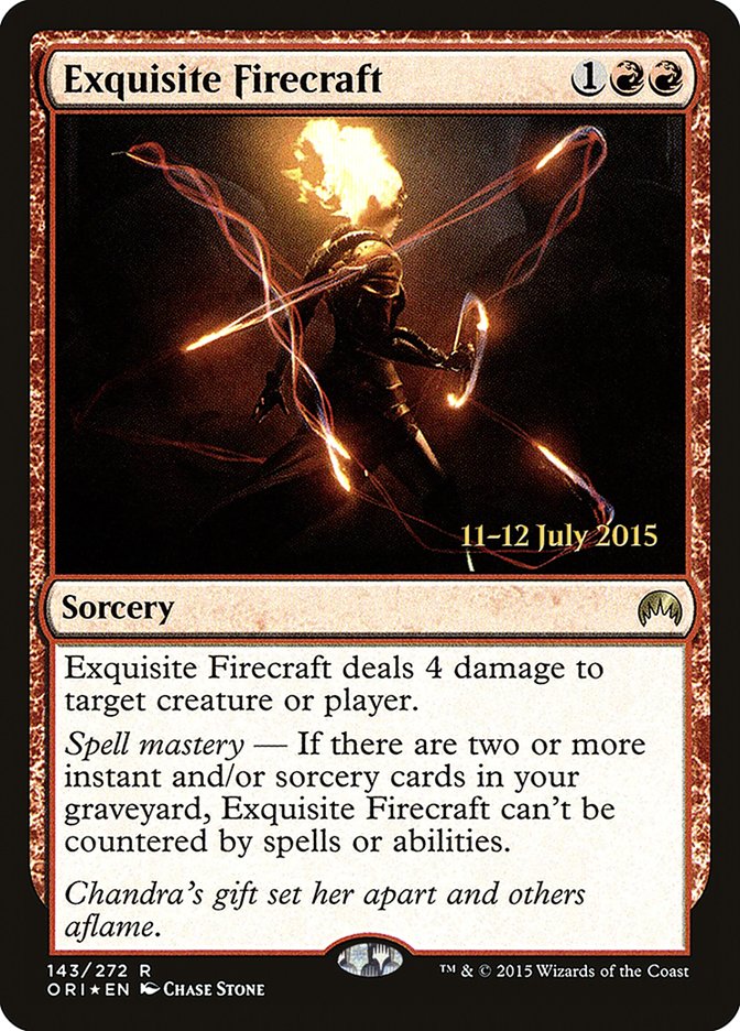 Exquisite Firecraft [Magic Origins Prerelease Promos] | PLUS EV GAMES 