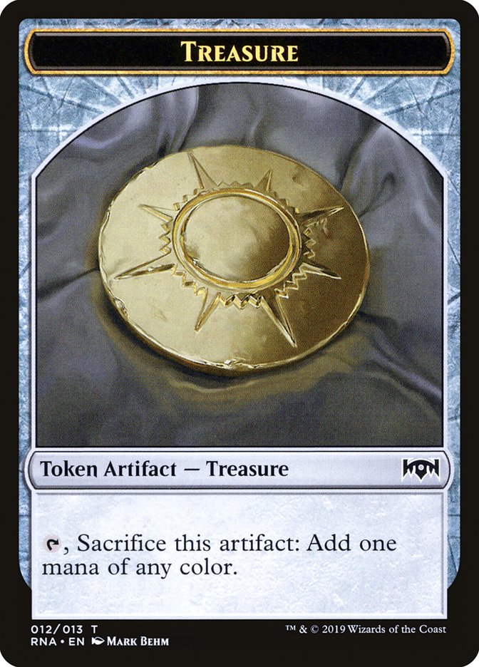 Treasure [Ravnica Allegiance Tokens] | PLUS EV GAMES 