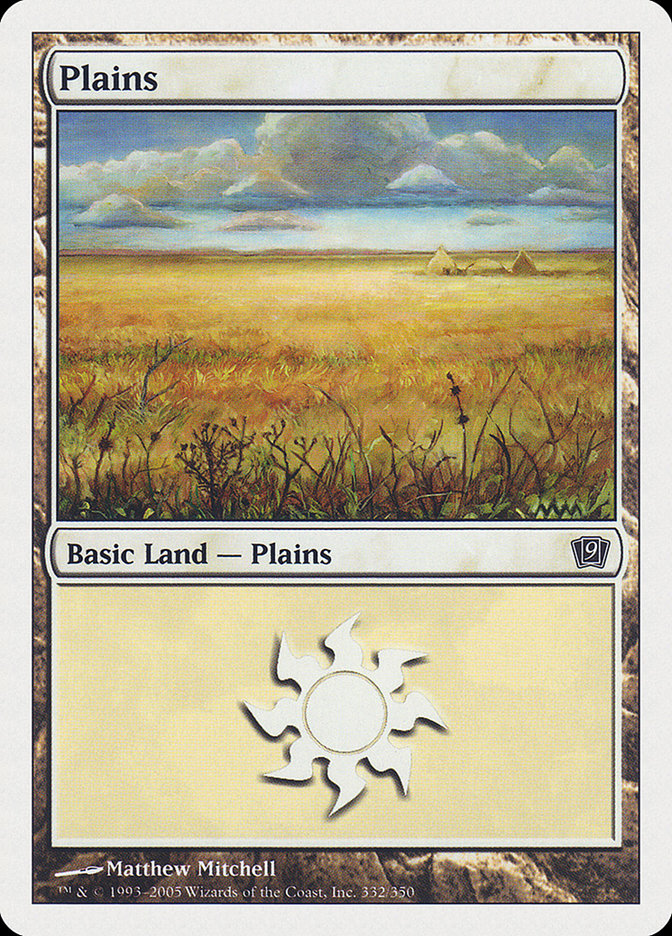 Plains (332) [Ninth Edition] | PLUS EV GAMES 