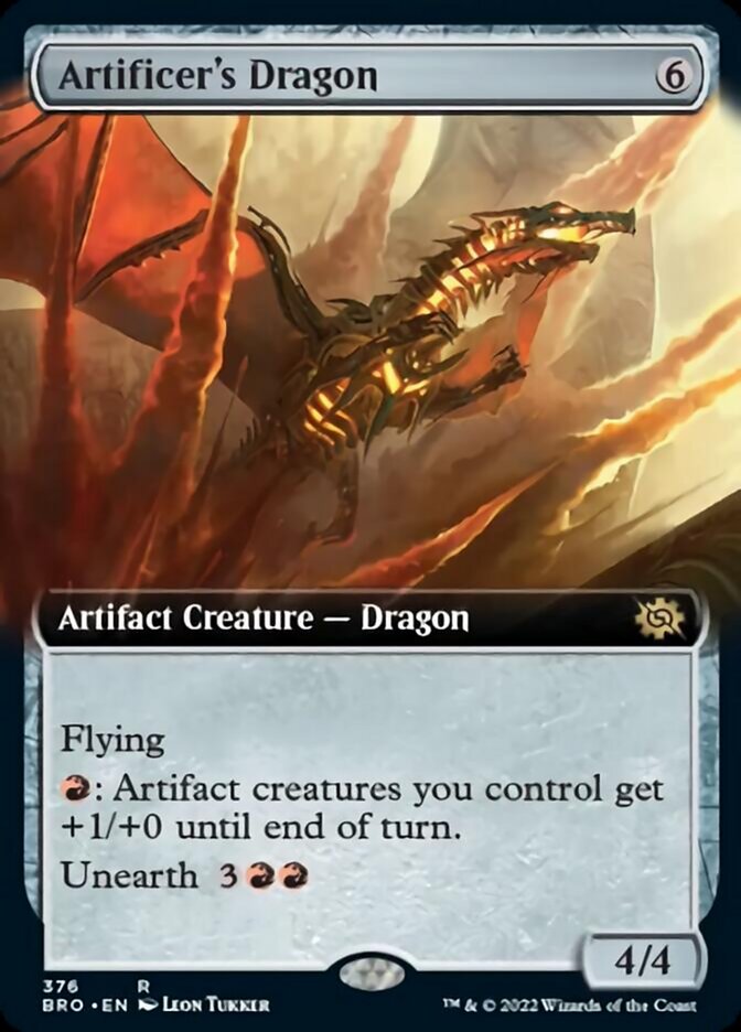 Artificer's Dragon (Extended Art) [The Brothers' War] | PLUS EV GAMES 