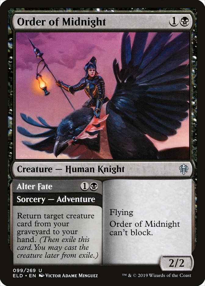 Order of Midnight // Alter Fate [Throne of Eldraine] | PLUS EV GAMES 