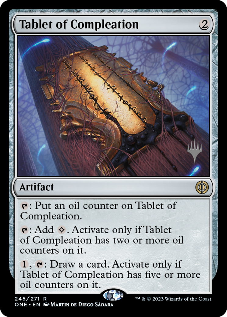 Tablet of Compleation (Promo Pack) [Phyrexia: All Will Be One Promos] | PLUS EV GAMES 