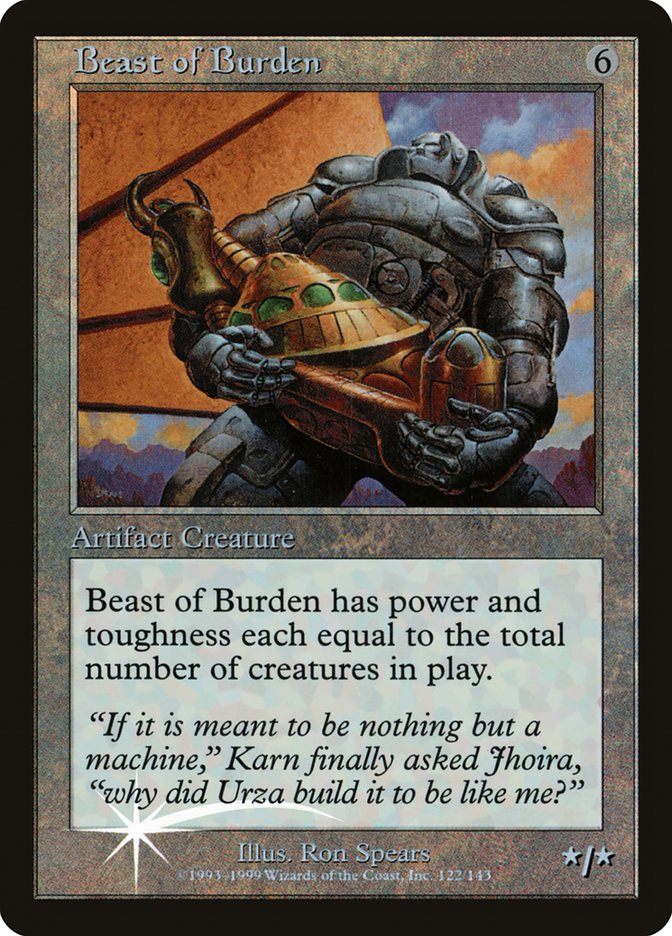 Beast of Burden (Misprinted) [Urza's Legacy Promos] | PLUS EV GAMES 