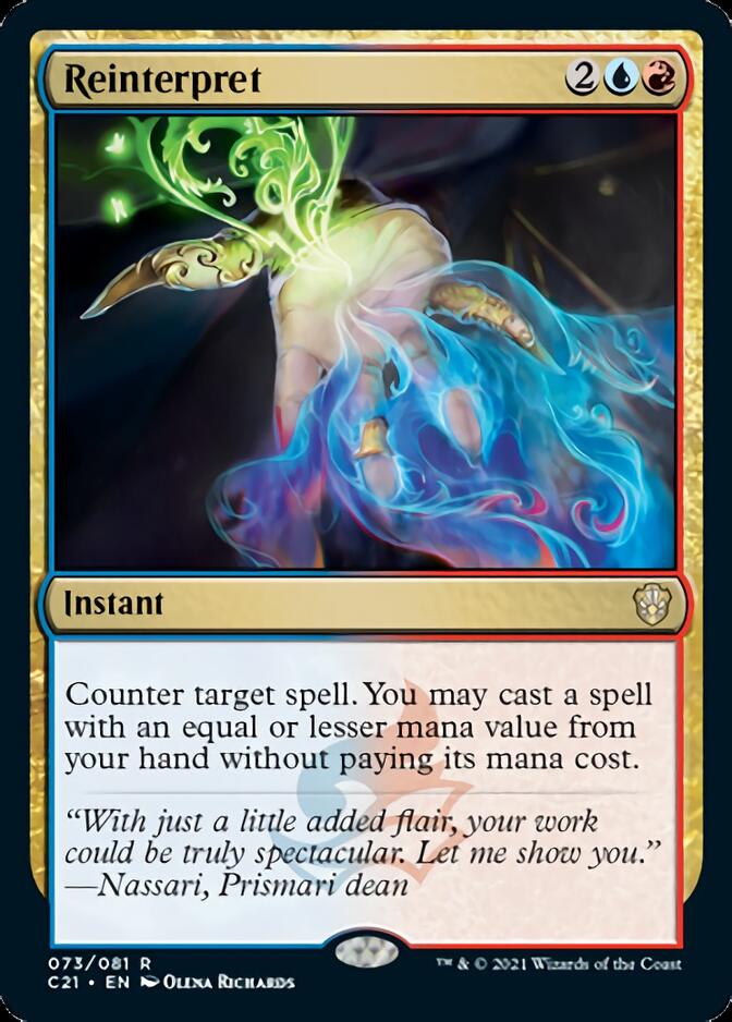Reinterpret [Commander 2021] | PLUS EV GAMES 