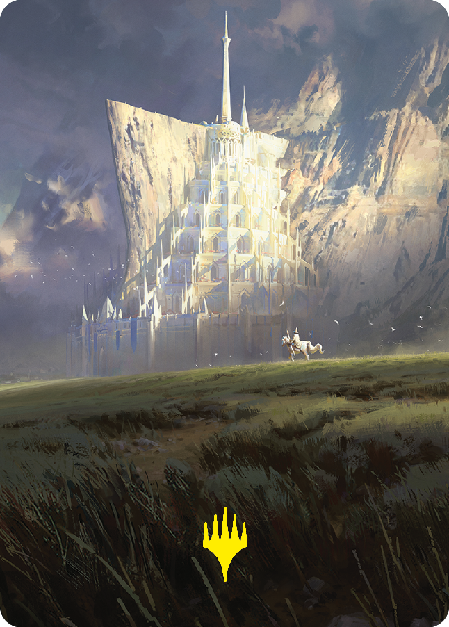 Minas Tirith Art Card (Gold-Stamped Signature) [The Lord of the Rings: Tales of Middle-earth Art Series] | PLUS EV GAMES 