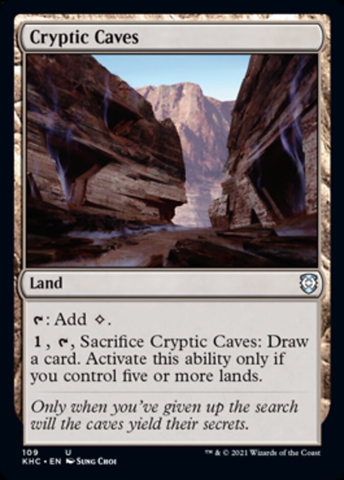 Cryptic Caves [Kaldheim Commander] | PLUS EV GAMES 
