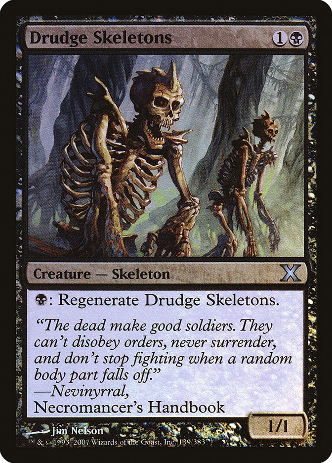 Drudge Skeletons (Premium Foil) [Tenth Edition] | PLUS EV GAMES 