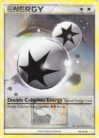 Double Colorless Energy (103/123) (League Promo) [HeartGold & SoulSilver: Base Set] | PLUS EV GAMES 