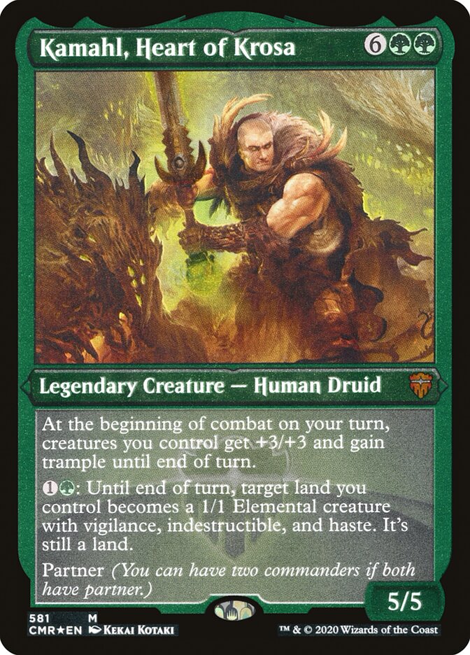 Kamahl, Heart of Krosa [Commander Legends Etched] | PLUS EV GAMES 