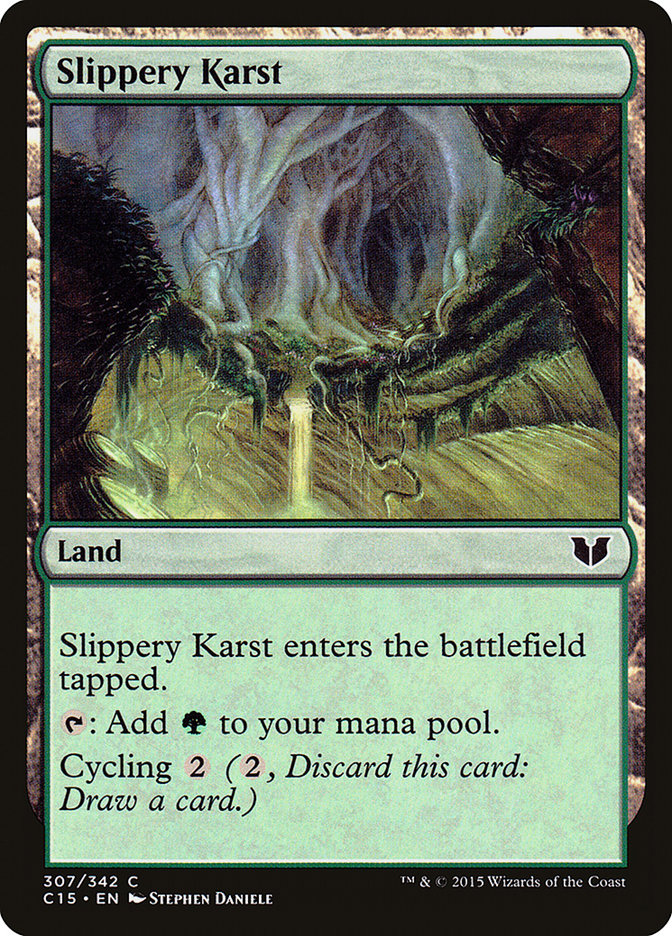 Slippery Karst [Commander 2015] | PLUS EV GAMES 