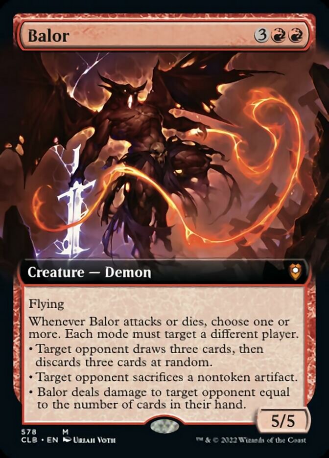 Balor (Extended Art) [Commander Legends: Battle for Baldur's Gate] | PLUS EV GAMES 