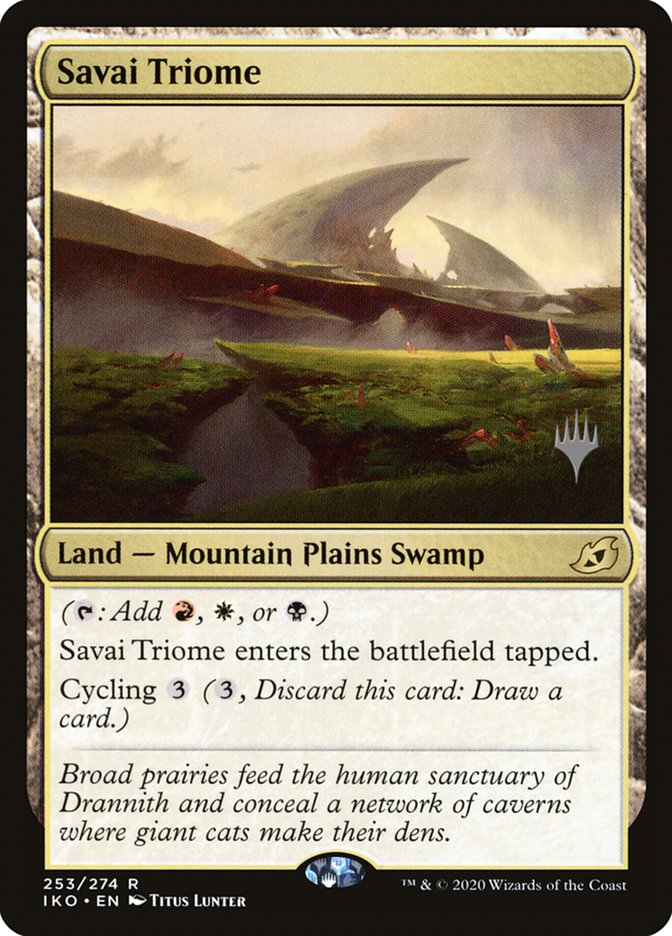 Savai Triome (Promo Pack) [Ikoria: Lair of Behemoths Promos] | PLUS EV GAMES 