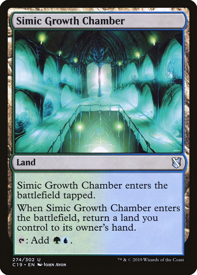 Simic Growth Chamber [Commander 2019] | PLUS EV GAMES 