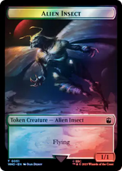 Alien // Alien Insect Double-Sided Token (Surge Foil) [Doctor Who Tokens] | PLUS EV GAMES 