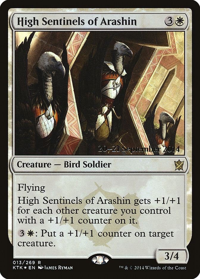 High Sentinels of Arashin  [Khans of Tarkir Prerelease Promos] | PLUS EV GAMES 