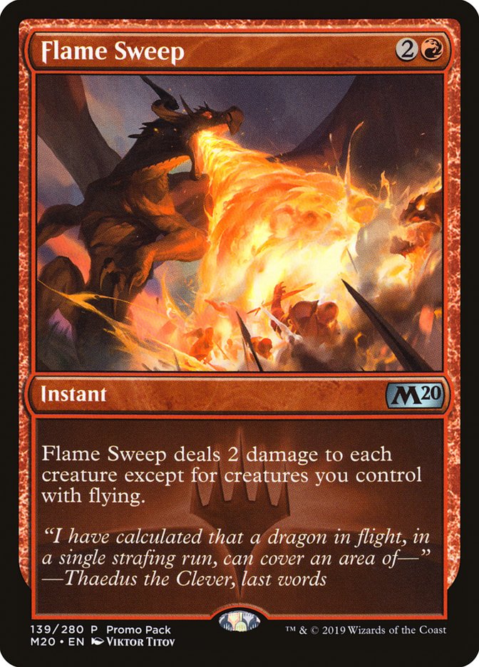 Flame Sweep (Promo Pack) [Core Set 2020 Promos] | PLUS EV GAMES 