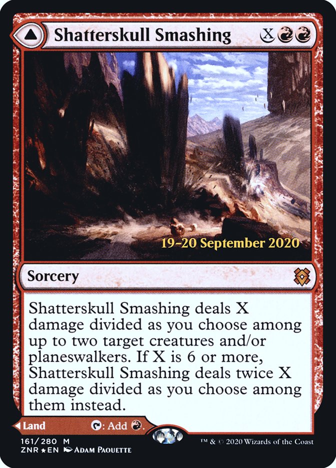 Shatterskull Smashing // Shatterskull, the Hammer Pass  [Zendikar Rising Prerelease Promos] | PLUS EV GAMES 