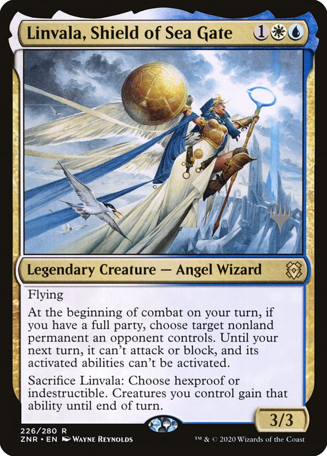 Linvala, Shield of Sea Gate (Promo Pack) [Zendikar Rising Promos] | PLUS EV GAMES 