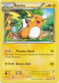 Raichu (28) [XY - Furious Fists] | PLUS EV GAMES 