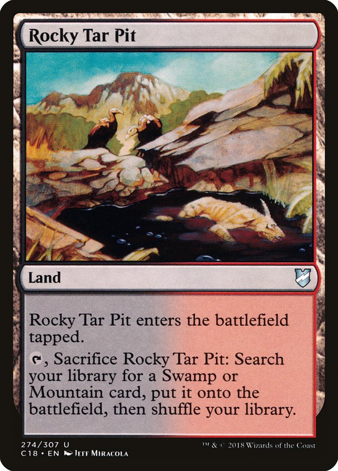 Rocky Tar Pit [Commander 2018] | PLUS EV GAMES 