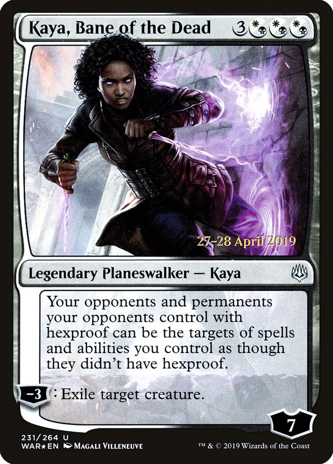 Kaya, Bane of the Dead  [War of the Spark Prerelease Promos] | PLUS EV GAMES 