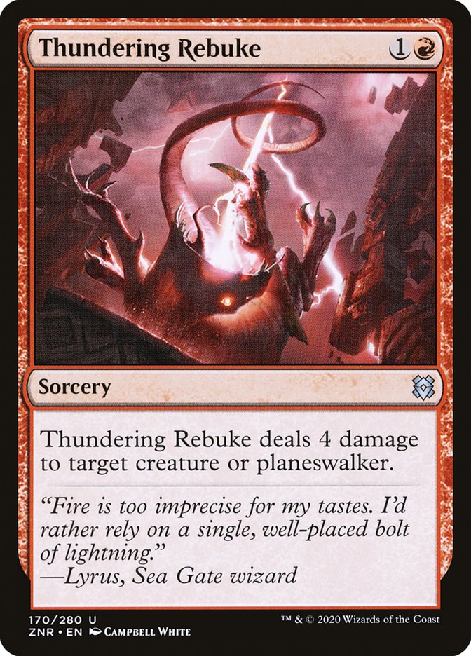 Thundering Rebuke [Zendikar Rising] | PLUS EV GAMES 