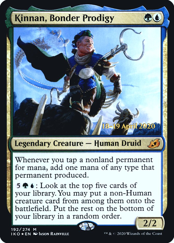 Kinnan, Bonder Prodigy  [Ikoria: Lair of Behemoths Prerelease Promos] | PLUS EV GAMES 