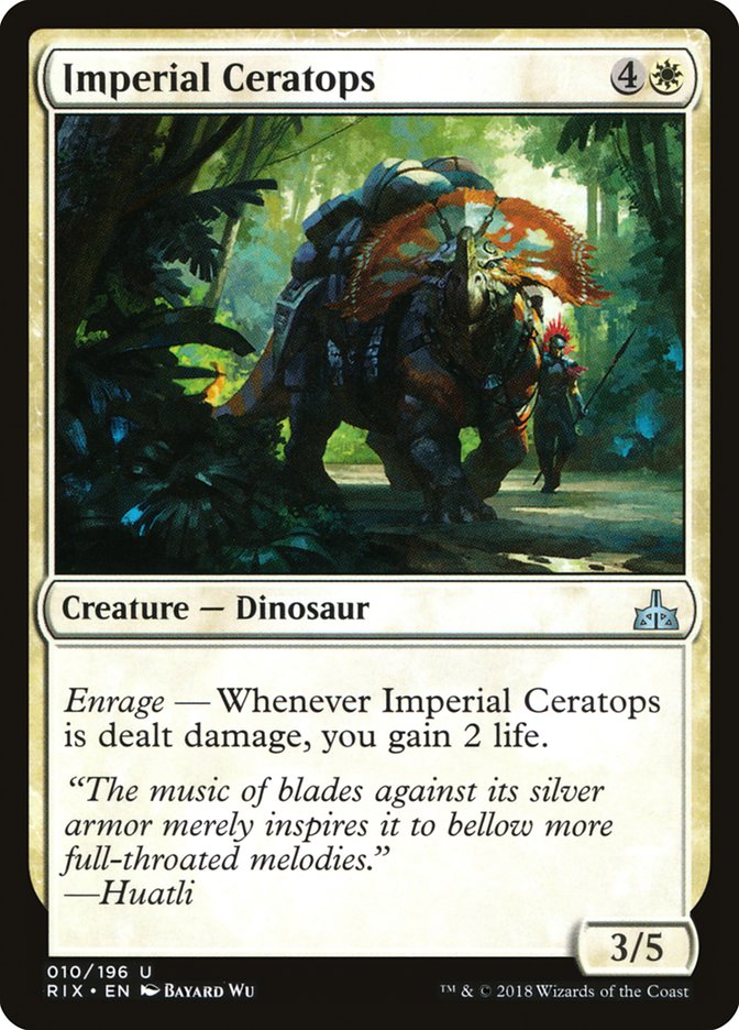 Imperial Ceratops [Rivals of Ixalan] | PLUS EV GAMES 