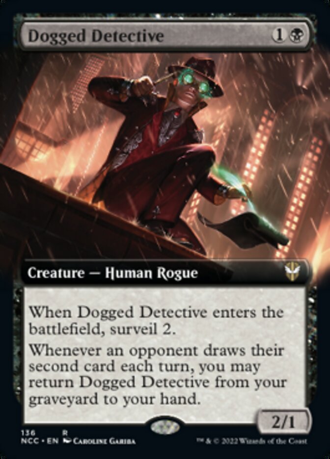 Dogged Detective (Extended Art) [Streets of New Capenna Commander] | PLUS EV GAMES 