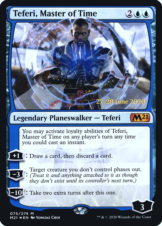 Teferi, Master of Time  [Core Set 2021 Prerelease Promos] | PLUS EV GAMES 