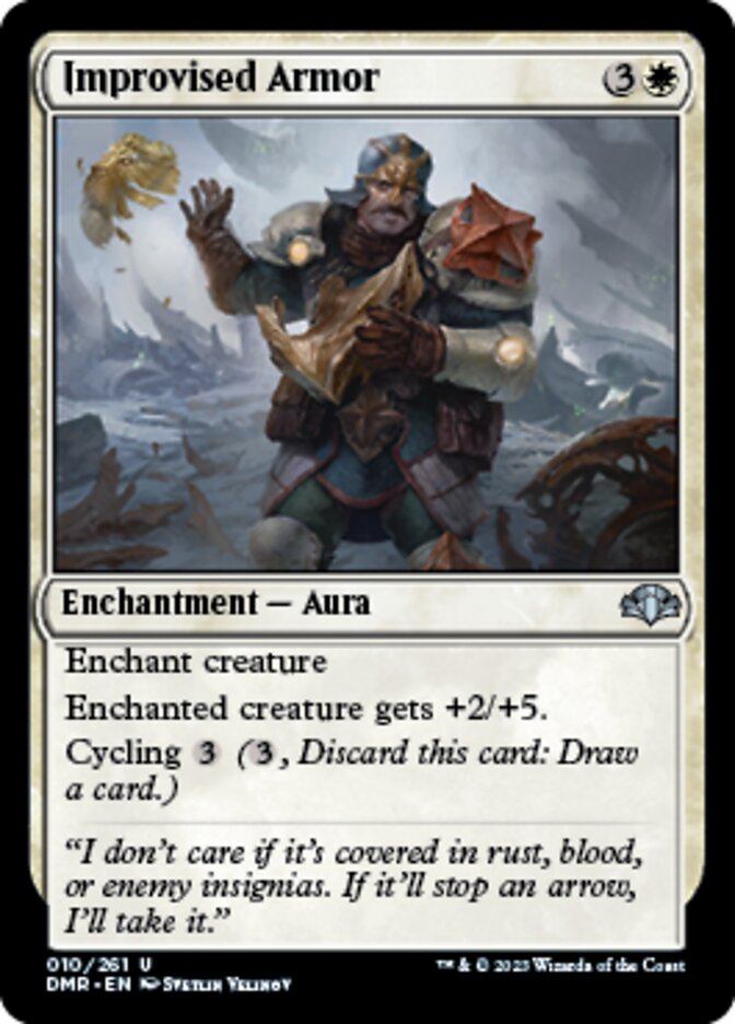 Improvised Armor [Dominaria Remastered] | PLUS EV GAMES 