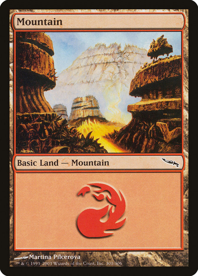 Mountain (301) [Mirrodin] | PLUS EV GAMES 