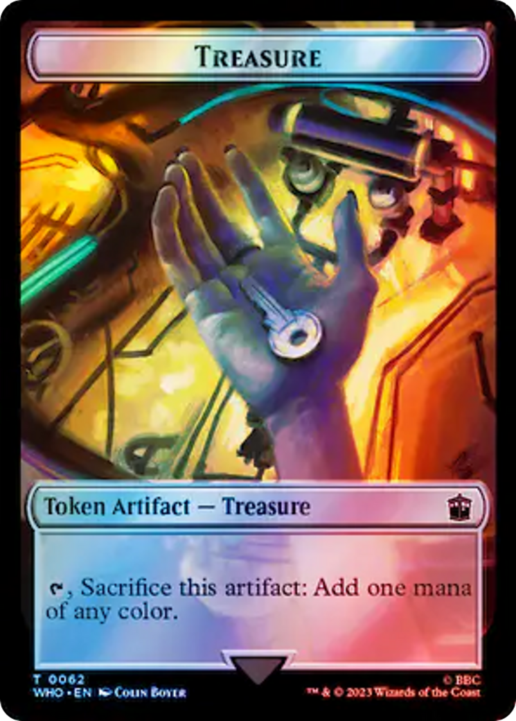 Copy // Treasure (0062) Double-Sided Token (Surge Foil) [Doctor Who Tokens] | PLUS EV GAMES 
