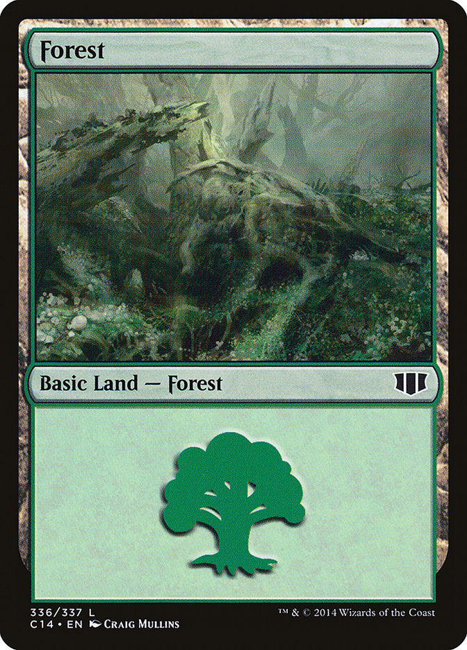 Forest (336) [Commander 2014] | PLUS EV GAMES 