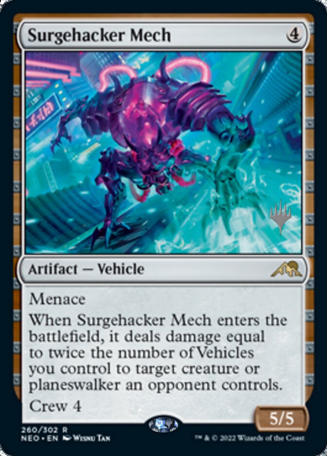 Surgehacker Mech (Promo Pack) [Kamigawa: Neon Dynasty Promos] | PLUS EV GAMES 