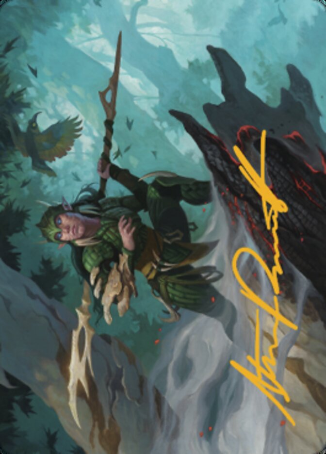 Gwenna, Eyes of Gaea Art Card (Gold-Stamped Signature) [The Brothers' War Art Series] | PLUS EV GAMES 