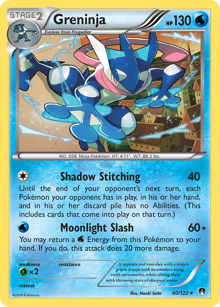 Greninja (40/122) (Theme Deck Exclusive) [XY: BREAKpoint] | PLUS EV GAMES 