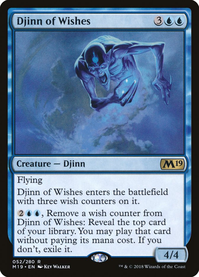 Djinn of Wishes [Core Set 2019] | PLUS EV GAMES 