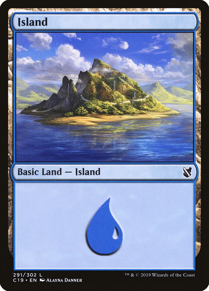 Island (291) [Commander 2019] | PLUS EV GAMES 