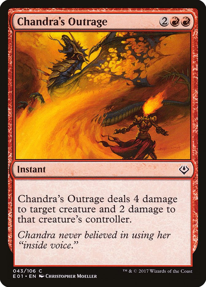 Chandra's Outrage [Archenemy: Nicol Bolas] | PLUS EV GAMES 