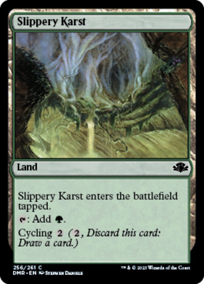 Slippery Karst [Dominaria Remastered] | PLUS EV GAMES 