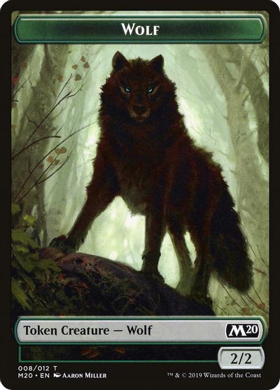 Wolf Double-sided Token [Challenger Decks 2020 Tokens] | PLUS EV GAMES 