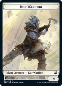 Kor Warrior // Plant Double-sided Token [Zendikar Rising Tokens] | PLUS EV GAMES 