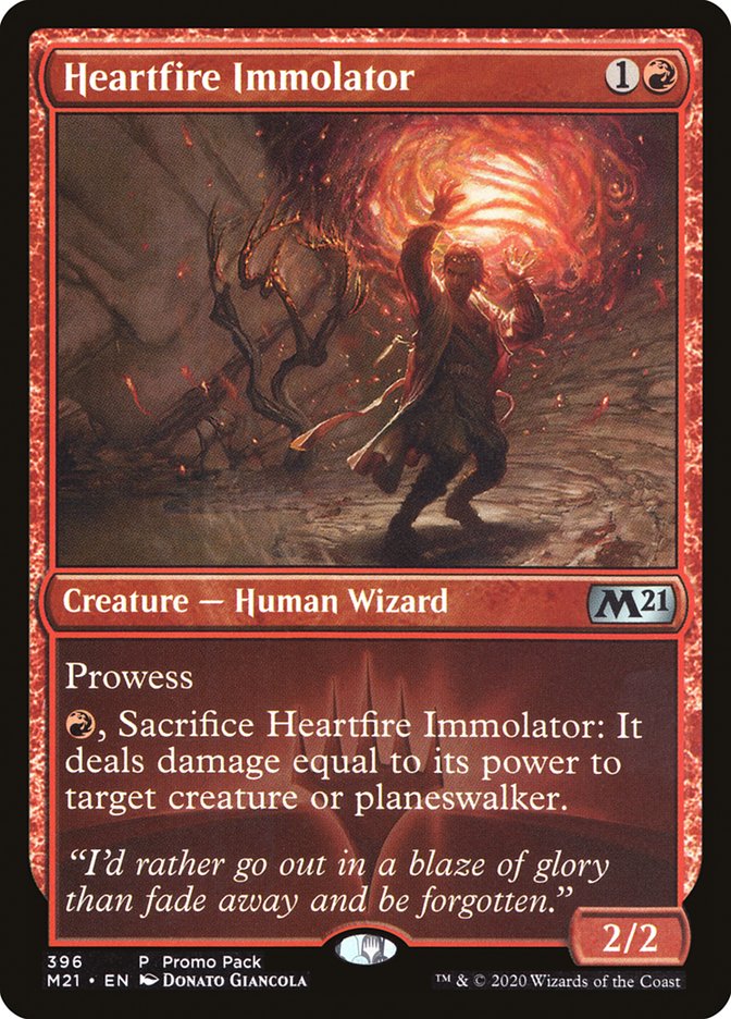 Heartfire Immolator (Promo Pack) [Core Set 2021 Promos] | PLUS EV GAMES 