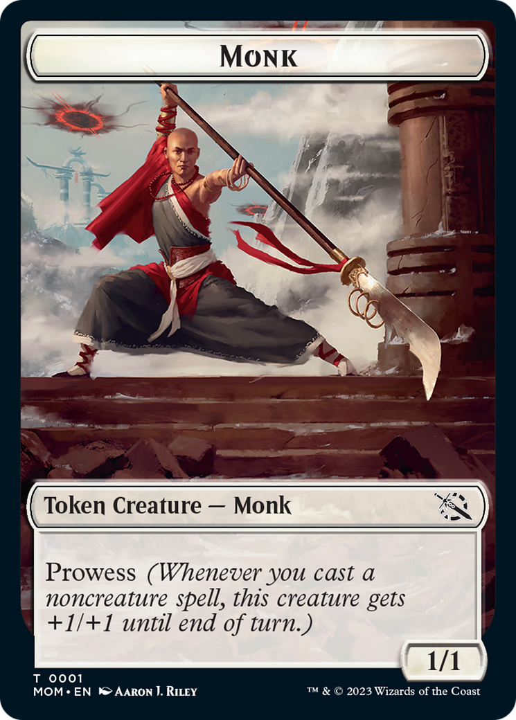 Monk Token [March of the Machine Tokens] | PLUS EV GAMES 