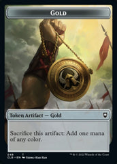 Gold // Dragon Double-sided Token [Commander Legends: Battle for Baldur's Gate Tokens] | PLUS EV GAMES 