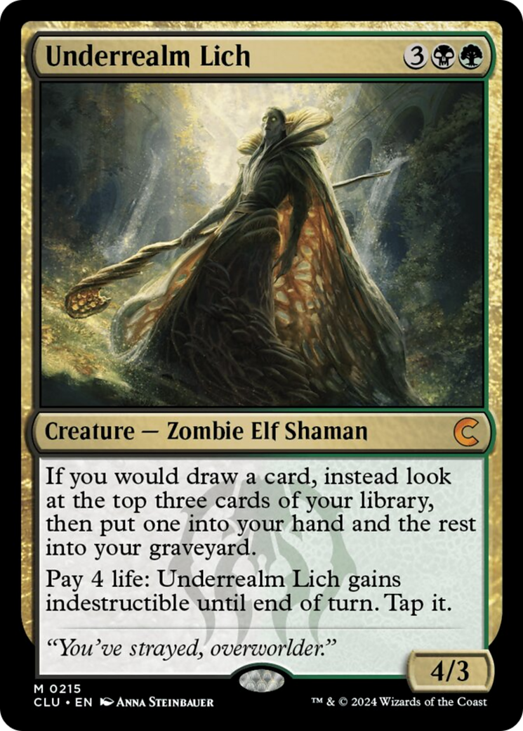 Underrealm Lich [Ravnica: Clue Edition] | PLUS EV GAMES 